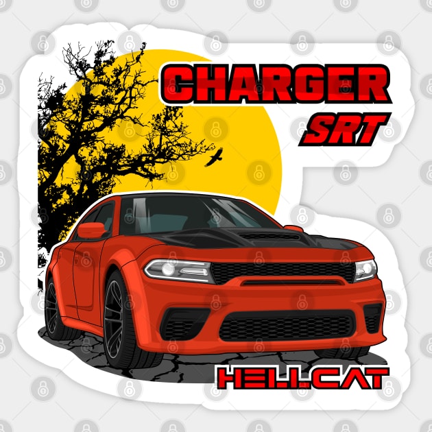 Charger SRT Hellcat Sticker by WINdesign